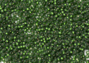 Бисер Чехия круглый 10/0 50г 57120 зелёный матовый