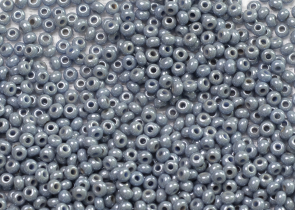 Бисер Чехия круглый 10/0 50г 33021 непрозрачный сизый (серый с голубым оттенком) блестящий