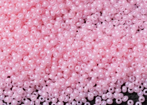 Бисер Чехия круглый 10/0 50г 17298 розовый