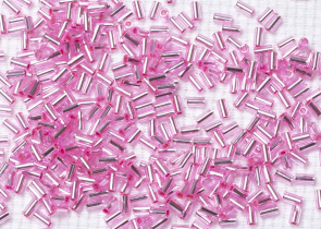 Бисер Япония BUGLE 3мм 10 г 0038 розовый