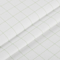Канва K04R " Gamma" Aida №14 92% хлопок, 8% терилен 150 x 100 см ± 2 см белый в клетку