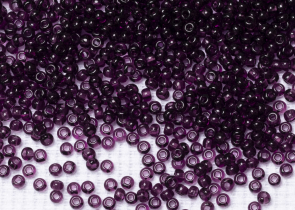 Бисер Чехия круглый 10/0 50г 20060h прозрачный сиреневый квадратное отверстие