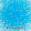 Бисер Чехия " GAMMA" круглый 2 10/ 0 2. 3 мм 5 г 1- й сорт B118 голубой ( 60010 ) 